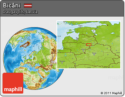 Physical Location Map of Bicāni