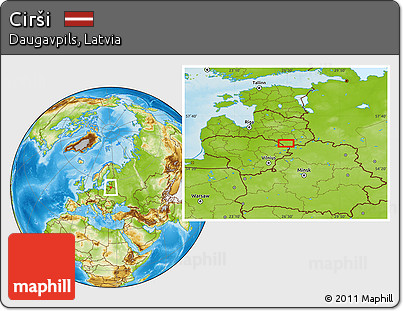 Physical Location Map of Cirši