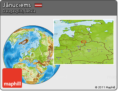 Physical Location Map of Jānuciems