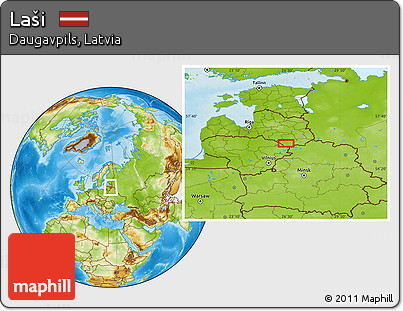Physical Location Map of Laši