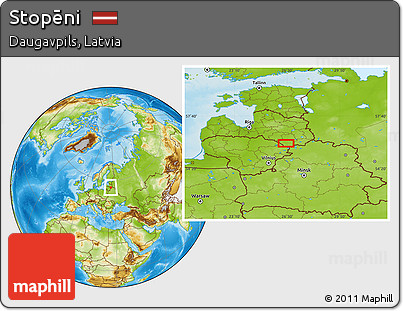 Physical Location Map of Stopēni