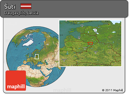 Satellite Location Map of Šuti