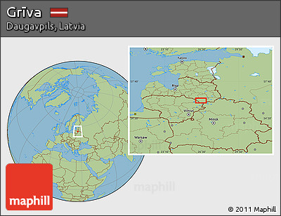 Savanna Style Location Map of Grīva