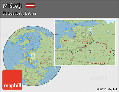 Savanna Style Location Map of Mīštēļi