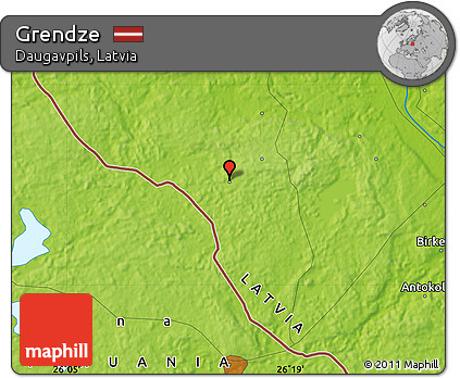 Physical Map of Grendze