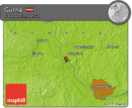 Physical Map of Gurna