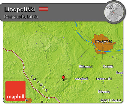 Physical Map of Linopoliški