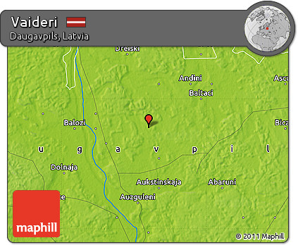 Physical Map of Vaideri