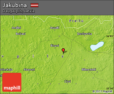 Physical Map of Jakubina