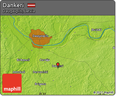 Physical Map of Dankeri