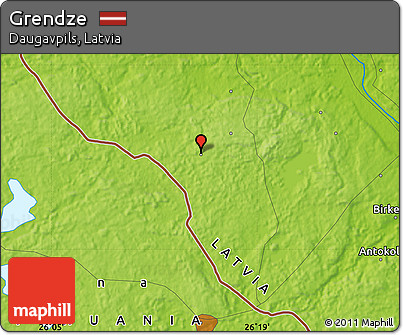 Physical Map of Grendze
