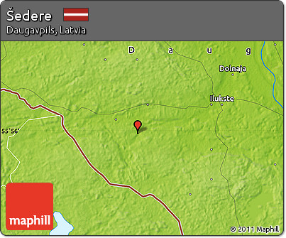 Physical Map of Šedere
