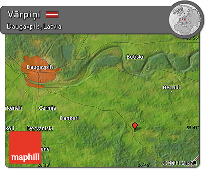 Satellite Map of Vārpiņi