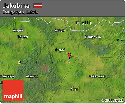Satellite Map of Jakubina