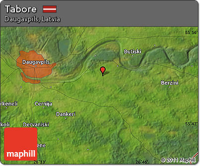 Satellite Map of Tabore