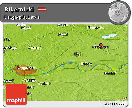 Physical Panoramic Map of Biķernieki