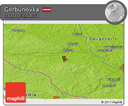 Physical Panoramic Map of Gorbunovka