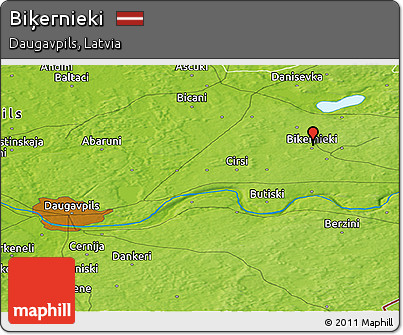 Physical Panoramic Map of Biķernieki