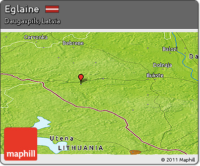 Physical Panoramic Map of Eglaine
