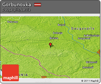 Physical Panoramic Map of Gorbunovka