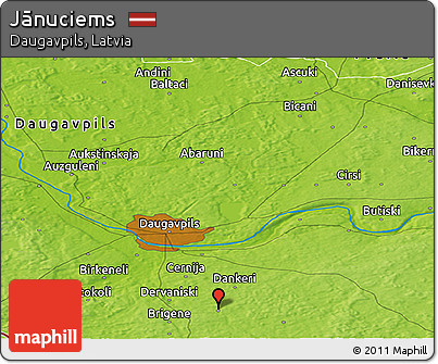 Physical Panoramic Map of Jānuciems