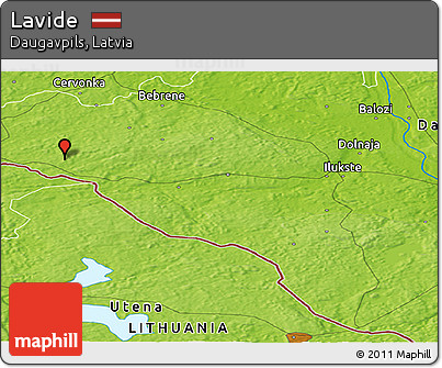 Physical Panoramic Map of Lavide