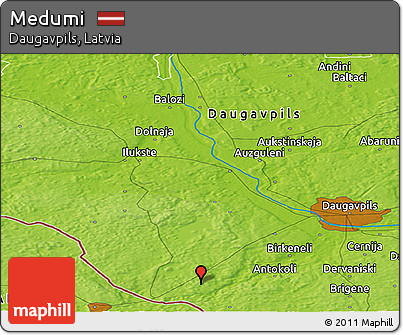 Physical Panoramic Map of Medumi