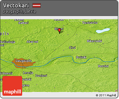 Physical Panoramic Map of Vectokari