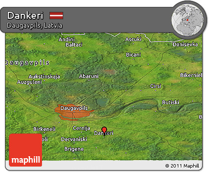Satellite Panoramic Map of Dankeri