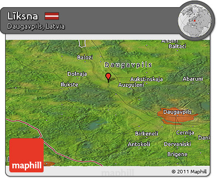 Satellite Panoramic Map of Līksna