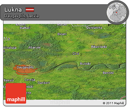 Satellite Panoramic Map of Lukna