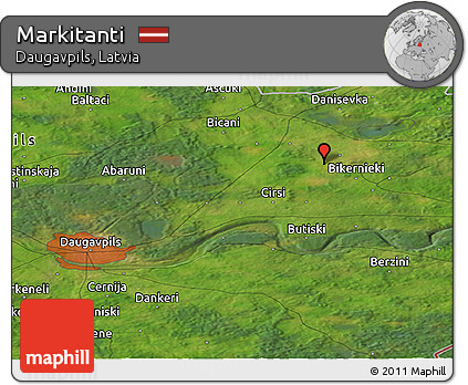 Satellite Panoramic Map of Markitanti