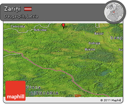 Satellite Panoramic Map of Zariņi