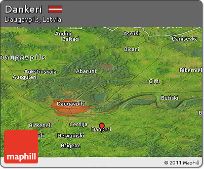 Satellite Panoramic Map of Dankeri