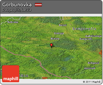 Satellite Panoramic Map of Gorbunovka