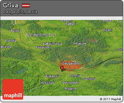 Satellite Panoramic Map of Grīva