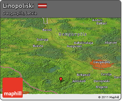 Satellite Panoramic Map of Linopoliški