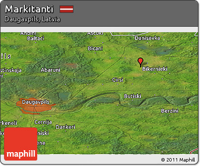 Satellite Panoramic Map of Markitanti
