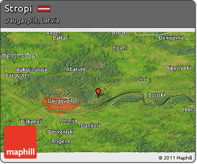 Satellite Panoramic Map of Stropi