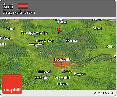 Satellite Panoramic Map of Šuti
