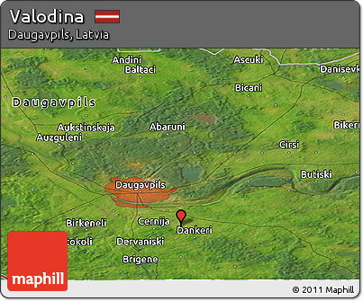 Satellite Panoramic Map of Valodina