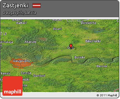 Satellite Panoramic Map of Zastjenki