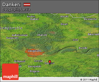 Satellite Panoramic Map of Dankeri