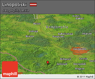 Satellite Panoramic Map of Linopoliški