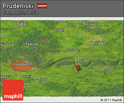 Satellite Panoramic Map of Prudeniški