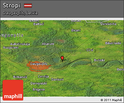 Satellite Panoramic Map of Stropi