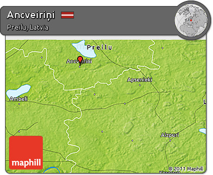 Physical 3D Map of Ancveiriņi