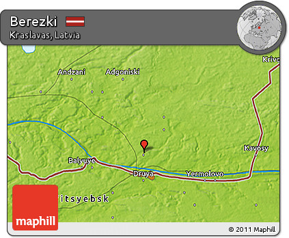 Physical 3D Map of Berezki