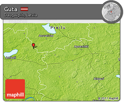 Physical 3D Map of Guta