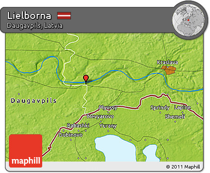 Physical 3D Map of Lielborna
